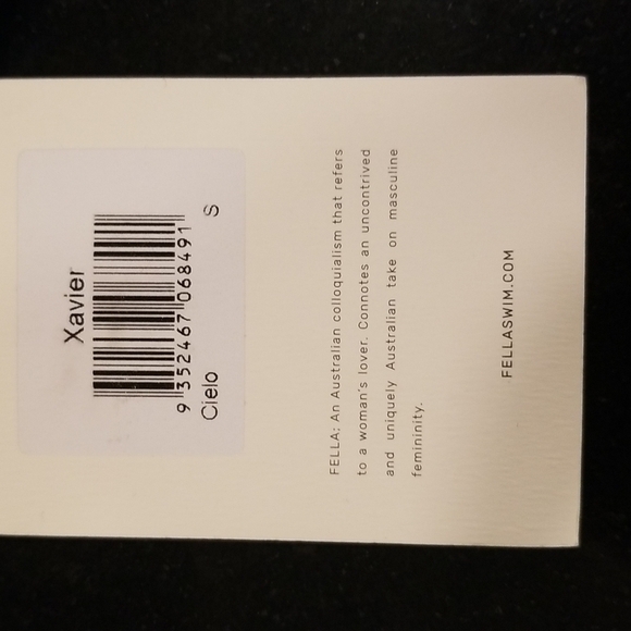 💕FELLA💕 Cielo Bikini Set ~ Conan Top + Xavier Bottoms Blue Tie-Dye Print S NWT - Picture 15 of 16